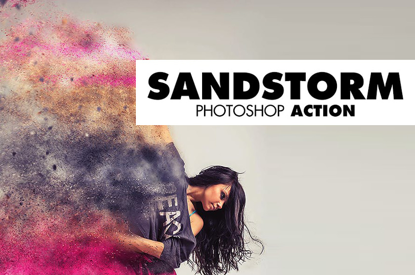 Sandstorm Photshop Aktion